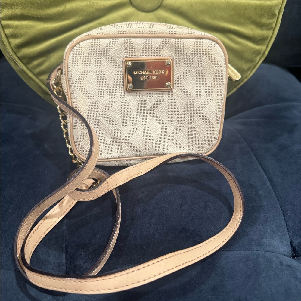 Michael Kors Beige Crossbody Bag
